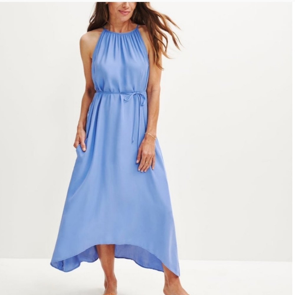 New in bag Amour Vert Jasmin Cupro Halter Maxi dress- Medium